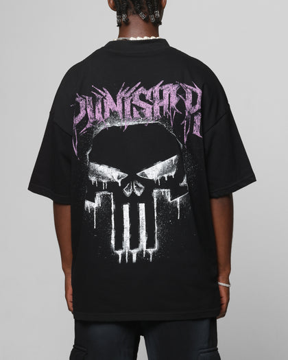 Loiter Marvel The Punisher Mock Neck T-Shirt Black Culture Kings