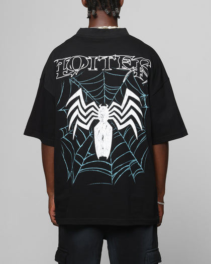 Loiter Marvel Spider-Man Symbiote Mock Neck T-Shirt Black