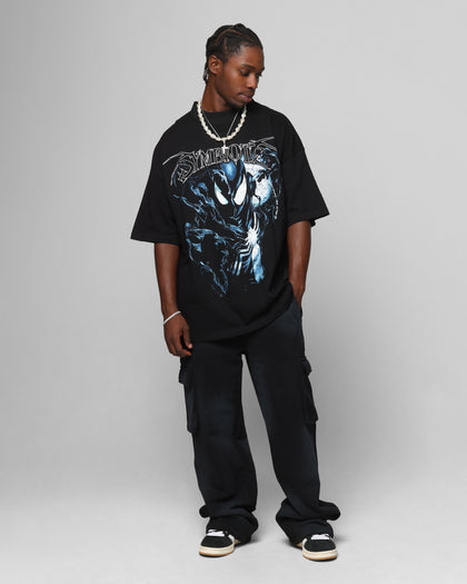 Loiter Marvel Spider-Man Symbiote Mock Neck T-Shirt Black