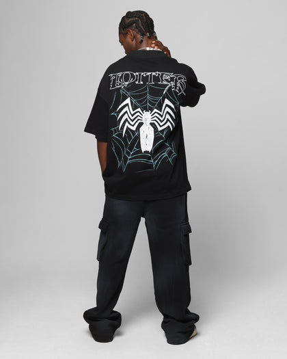 Loiter Marvel Spider-Man Symbiote Mock Neck T-Shirt Black