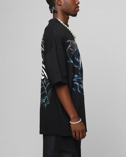 Loiter Marvel Spider-Man Symbiote Mock Neck T-Shirt Black