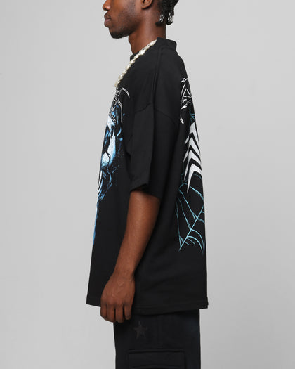 Loiter Marvel Spider-Man Symbiote Mock Neck T-Shirt Black