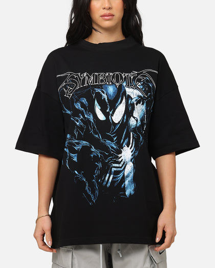 Loiter Marvel Spider-Man Symbiote Mock Neck T-Shirt Black