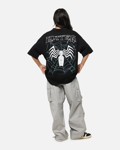 Loiter Marvel Spider-Man Symbiote Mock Neck T-Shirt Black
