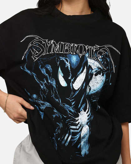 Loiter Marvel Spider-Man Symbiote Mock Neck T-Shirt Black
