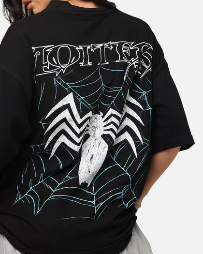 Loiter Marvel Spider-Man Symbiote Mock Neck T-Shirt Black