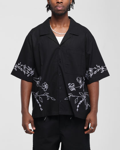 Carre Botanica Button Up Shirt Black