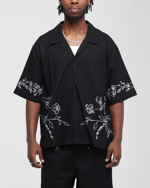 Carre Botanica Button Up Shirt Black
