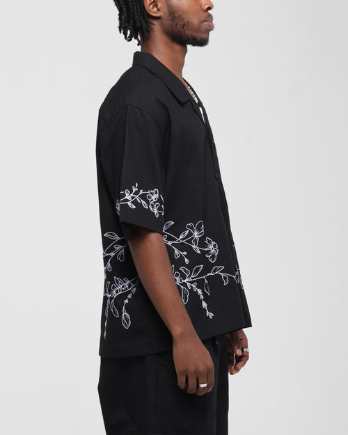 Carre Botanica Button Up Shirt Black