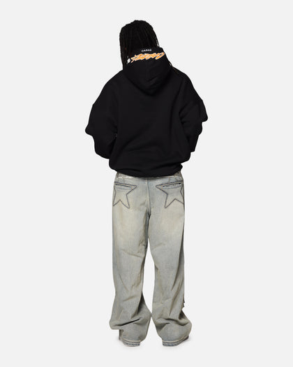 Carre Graffiti Logo Hoodie Black