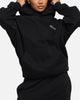 Carre Rosebud Oversized Hoodie Black