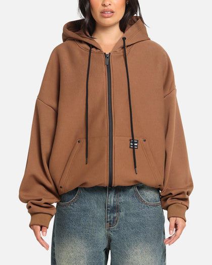 Carre Weatherwear Hoodie Brown