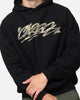 Carre Camo Script Hoodie Black