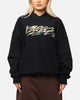 Carre Camo Script Hoodie Black