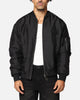 Saint Morta Gothic Nylon Bomber Jacket Black