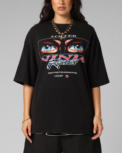 Loiter Ninja Vintage T-Shirt Vintage Black