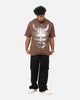 The Anti Order Oni Mask Mock Neck T-Shirt Brown