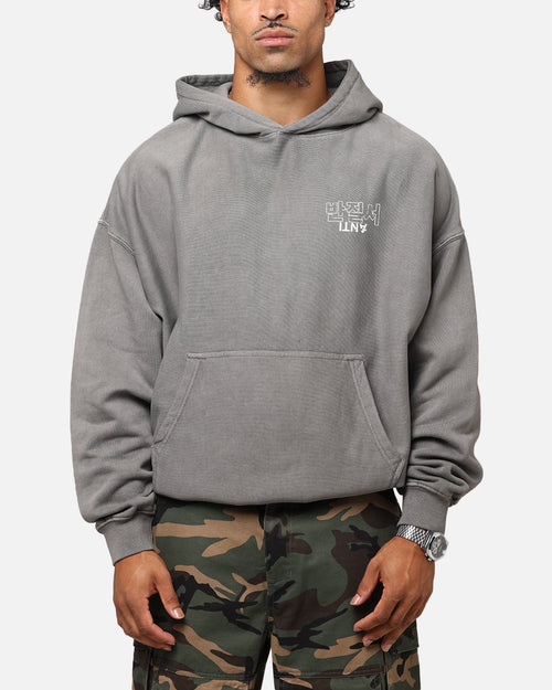 The Anti Order Agma Boxy Hoodie Washed Charcoal