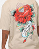 Ed Hardy Flourish Script T-Shirt Stone