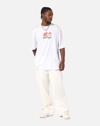 Ed Hardy Panther Ray T-Shirt White