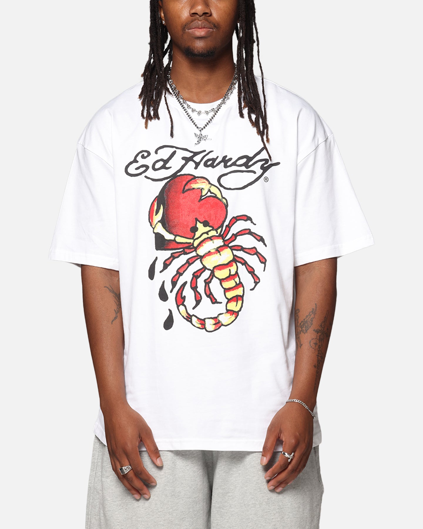 Ed Hardy Scorpion T-Shirt White | Culture Kings