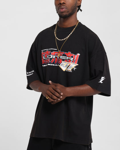 Loiter Fighter Vintage T-Shirt Vintage Black