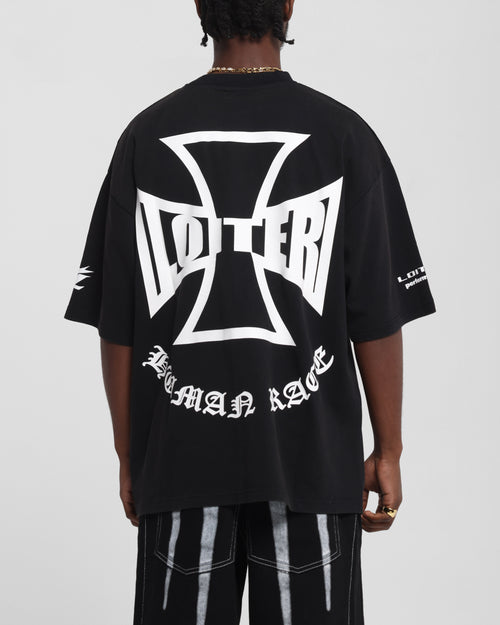 Loiter Biker Vintage T-Shirt Vintage Black
