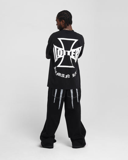 Loiter Biker Vintage T-Shirt Vintage Black