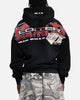 Loiter Fighter Zip Up Hoodie Washed Black