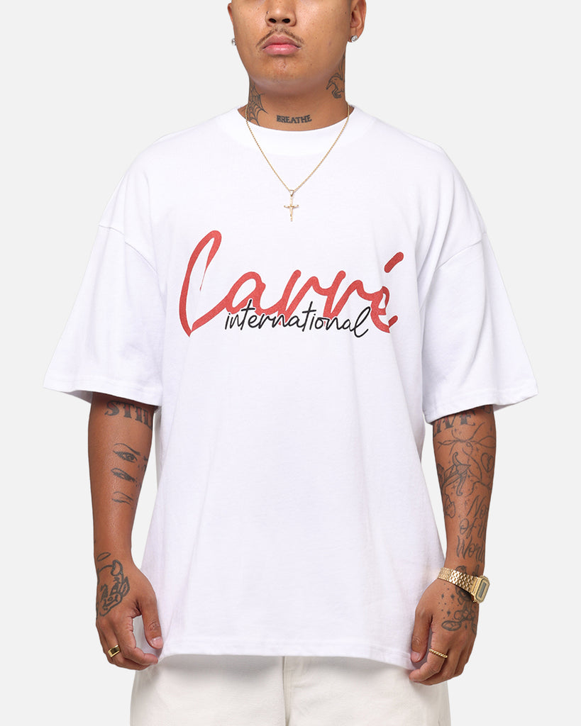 Carre International Script T-Shirt White | Culture Kings