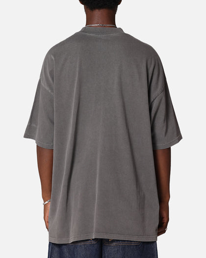Carre Game Over Mock Neck T-Shirt Washed Charcoal