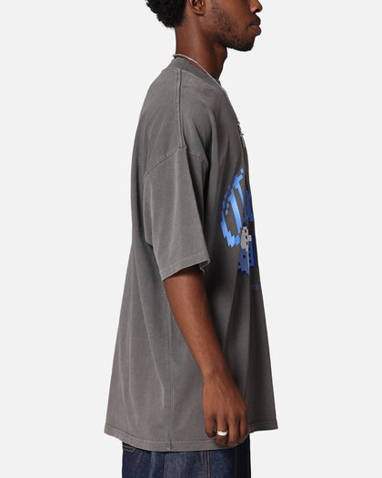 Carre Game Over Mock Neck T-Shirt Washed Charcoal