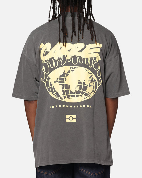 Carre Passport Mock Neck T-Shirt Washed Charcoal