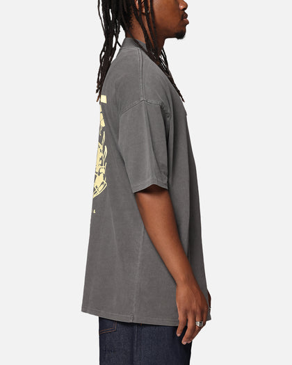 Carre Passport Mock Neck T-Shirt Washed Charcoal