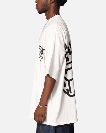 Carre Rolling Worldwide Mock Neck T-Shirt Off White