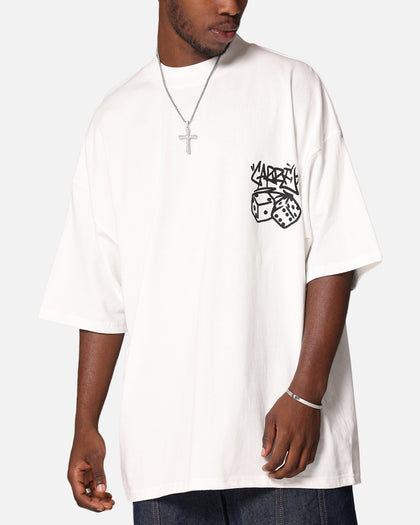 Carre Rolling Worldwide Mock Neck T-Shirt Off White