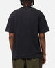 The Anti Order Echo Spray Drop Shoulder T-Shirt Black Acidwash