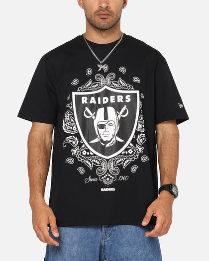 New Era Las Vegas Raiders Paisley Oversized T-Shirt Black