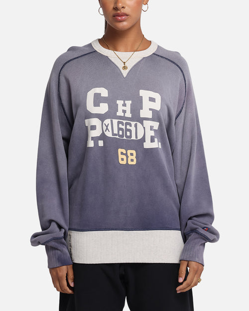 Champion 50's Saddle Crew Sweatshirt Athletic Navy