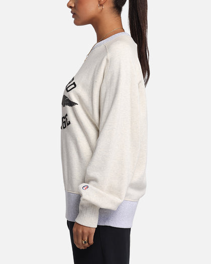 Champion 50's Saddle Crew Sweatshirt Oatmeal Heather