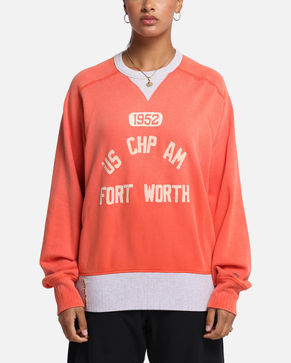 Champion 50's Saddle Crew Sweatshirt Team Red Scarlet
