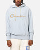 Champion Vintage Logo Sweatshirt Hoodie Oxford Grey Heather
