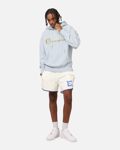 Champion Vintage Logo Sweatshirt Hoodie Oxford Grey Heather