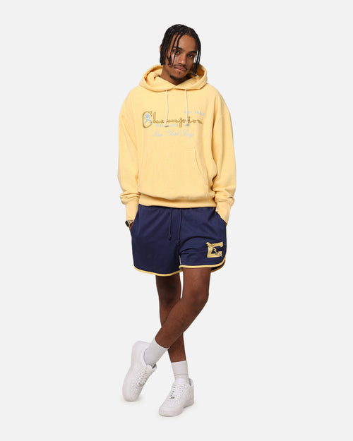 Champion Vintage Logo Sweatshirt Hoodie Yellow