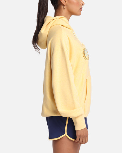 Champion Vintage Logo Sweatshirt Hoodie Yellow