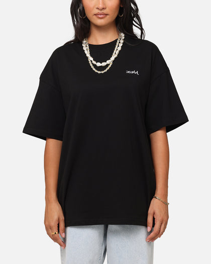 X-Girl Women's Strawberry Relaxed T-Shirt Black