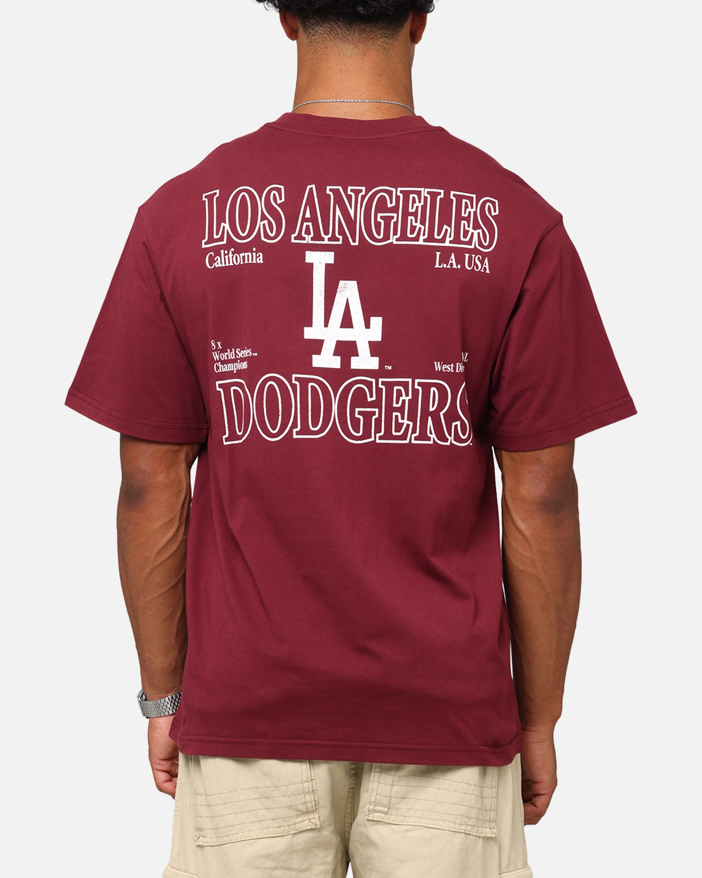 Majestic Athletic Los Angeles Dodgers Cassell Wordmark T-Shirt