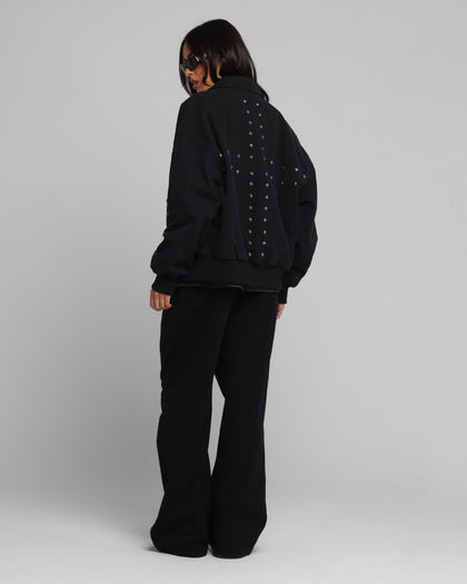 Loiter Chopper Work Jacket Washed Black