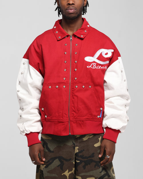 Loiter Frontier Varsity Jacket Red