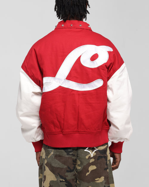 Loiter Frontier Varsity Jacket Red